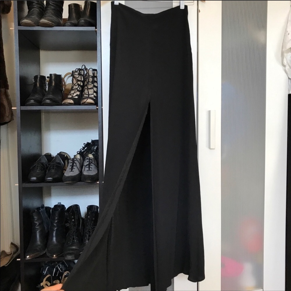 Reformation black skirt